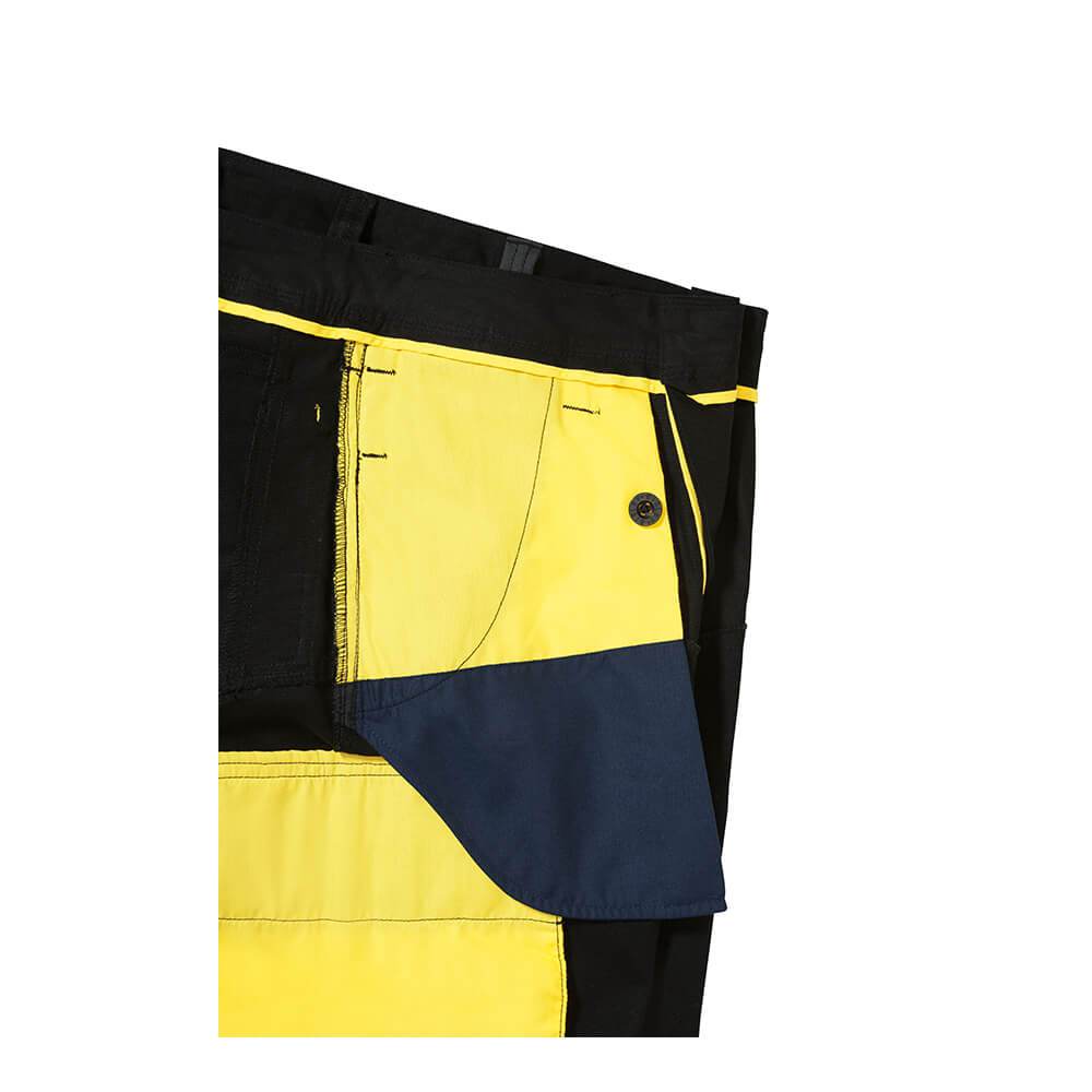 Bisley BPC6130 Black Internal Pocket Styling Yellow Contrast Colour