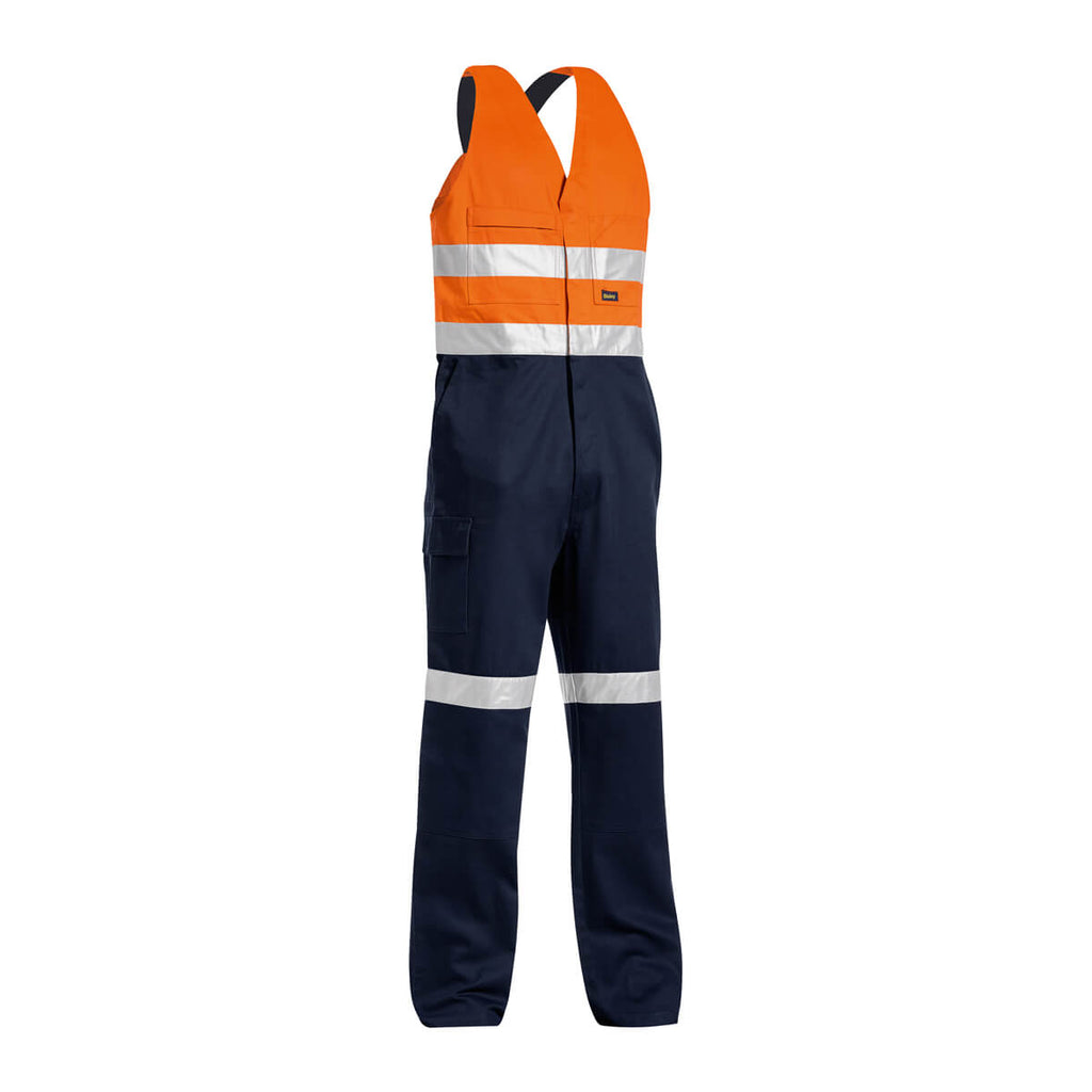 Bisley BAB0359T Hi-Vis Taped Action Back Overall Orange/Navy – View 03