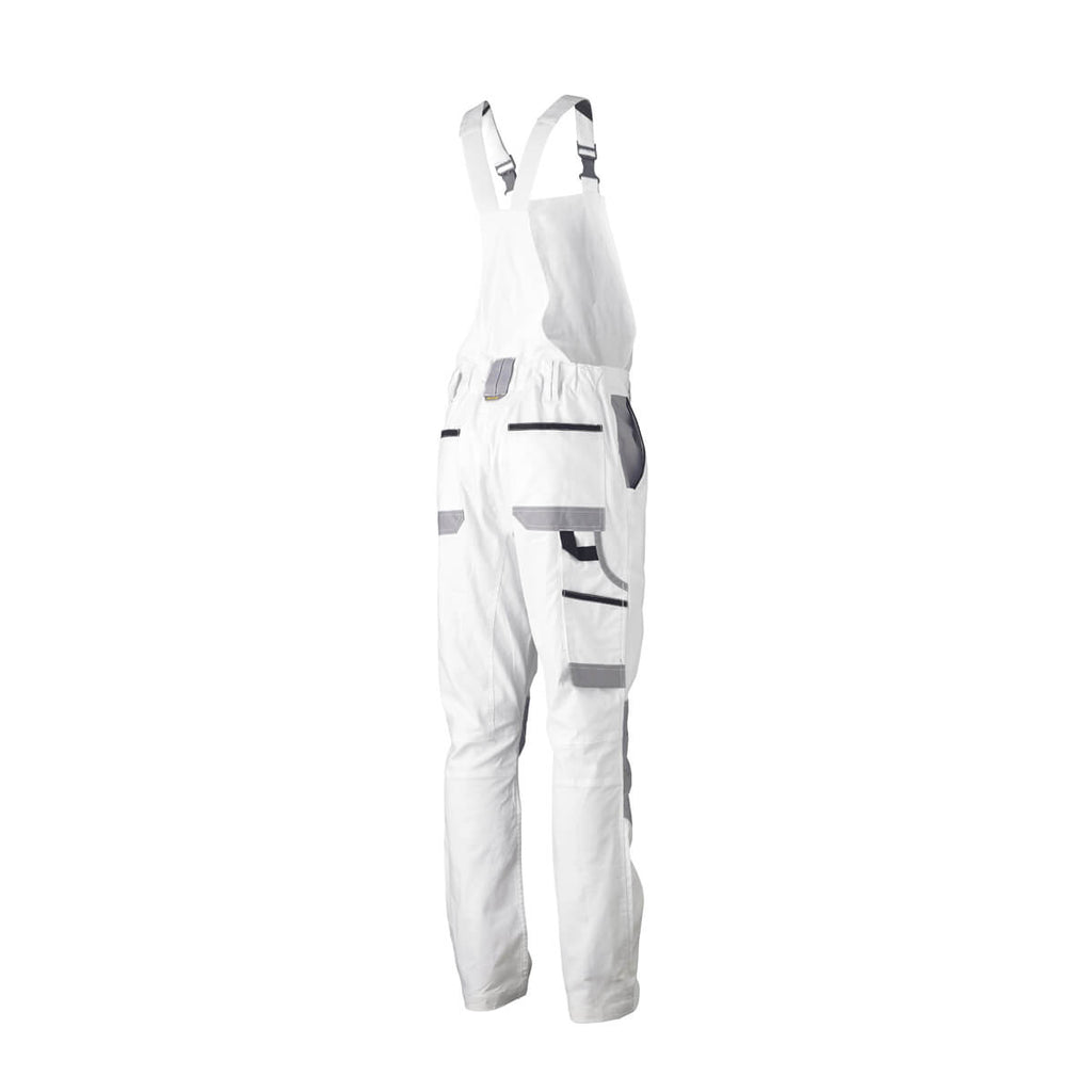 Bisley BAB0422 Painter's Contrast Bib & Brace Overall White – View 04