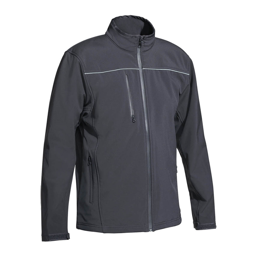 Bisley BJ6060 Soft Shell Jacket Charcoal View 01