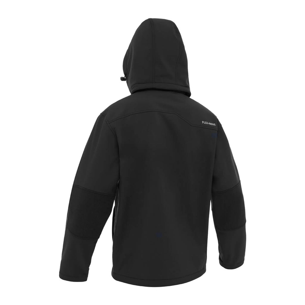 Bisley BJ6570 Hooded Soft Shell Jacket Black View 04