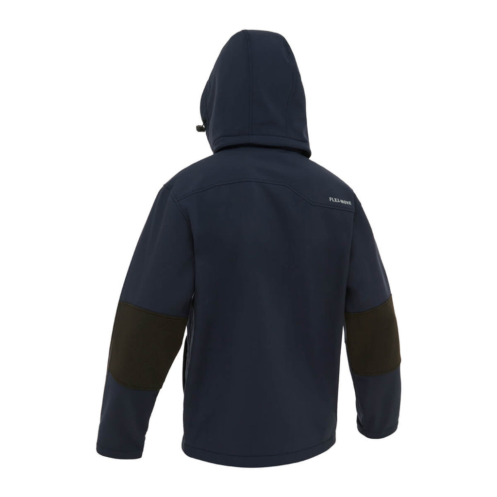 Bisley BJ6570 Hooded Soft Shell Jacket Navy View 04