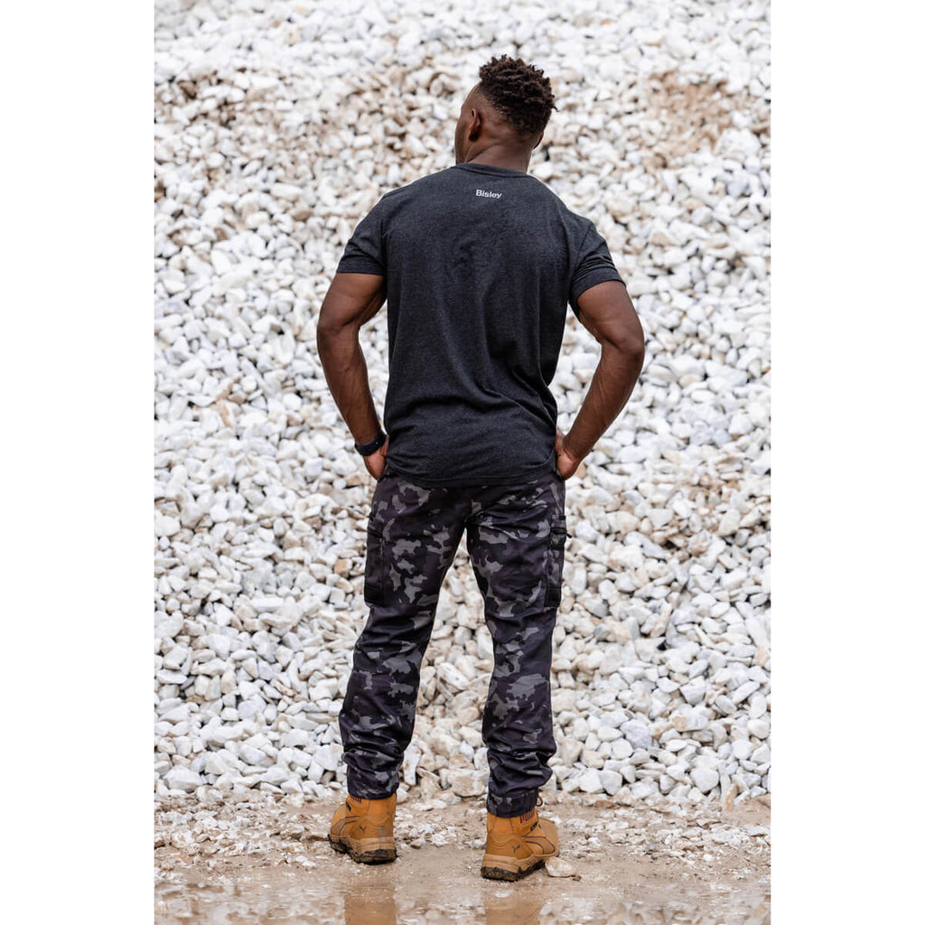 Bisley BKT081 Segmented Print Tee Navy – View 08