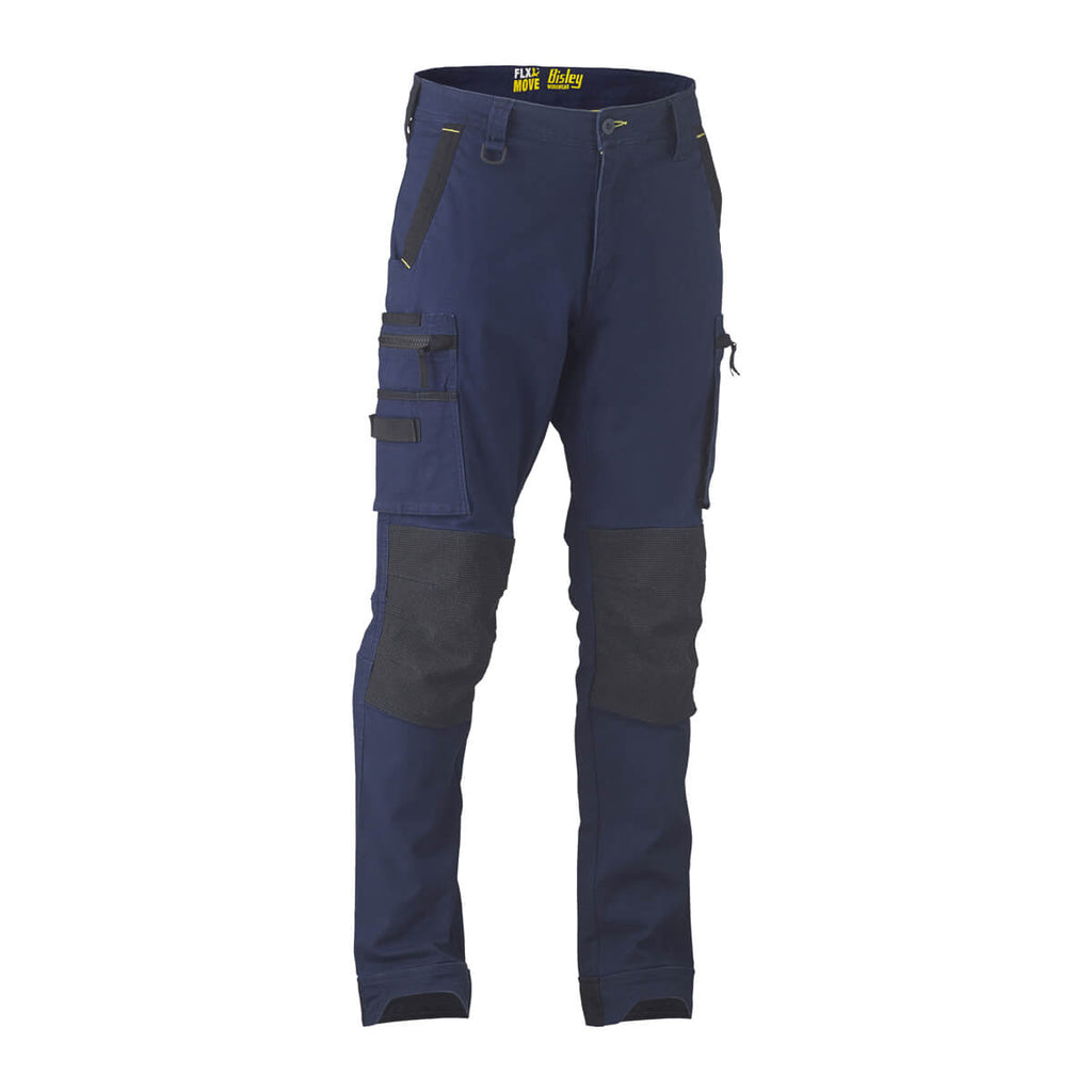 Bisley BPC6330 Flex & Move Stretch Utility Zip Cargo Pant Navy