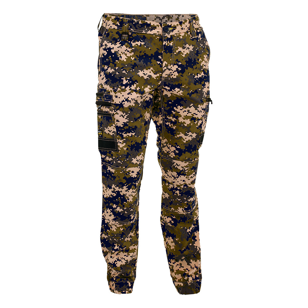 Bisley BPC6337 FLX & Move Stretch Camo Cargo Pants Army Digital Front