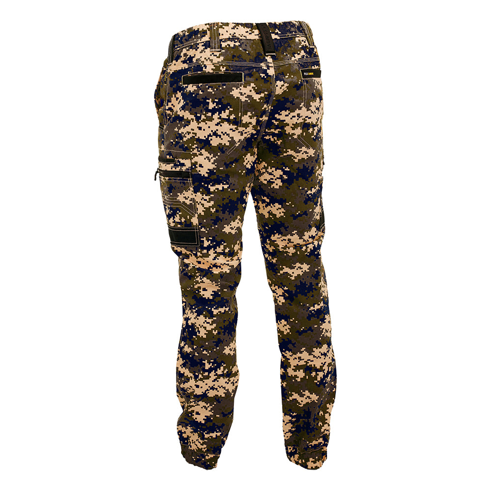 Bisley BPC6337 FLX & Move Stretch Camo Cargo Pants Army Digital Back