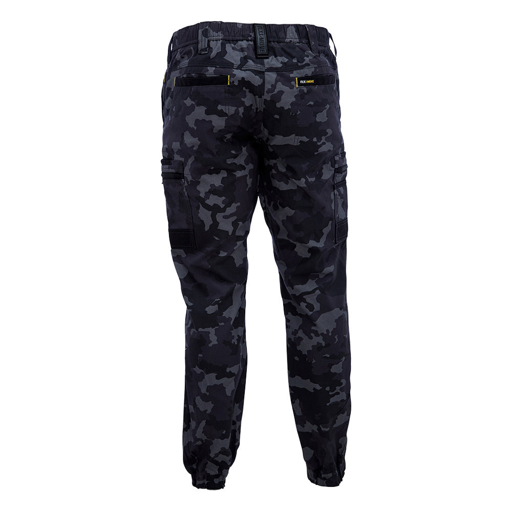 Bisley BPC6337 FLX & Move Stretch Camo Cargo Pants Charcoal Camo Back