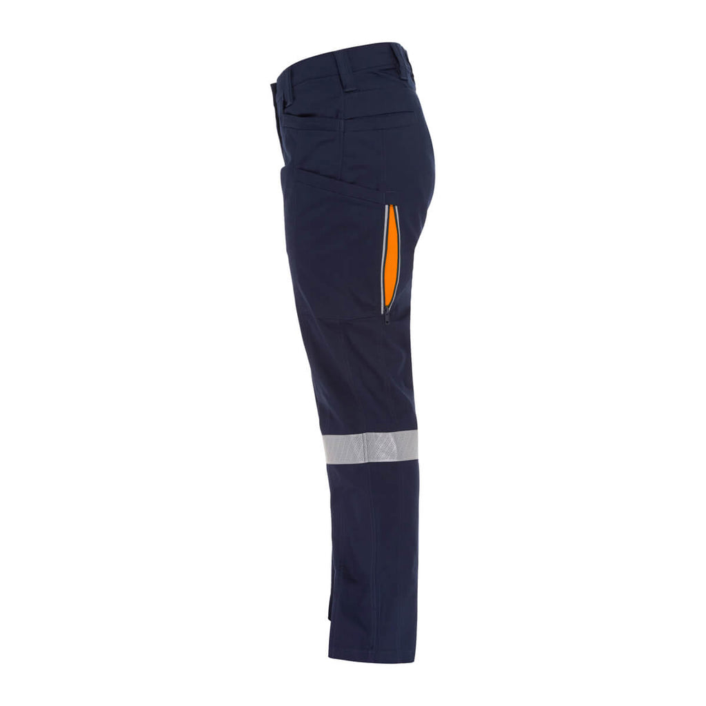 Bisley Bisley BPCL6150T Ladies Taped X Airflow Vented Cargo Pants Navy/Yellow View 04