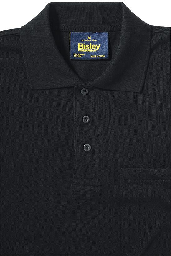 Bisley BK1290 Black Rib Knit Collar