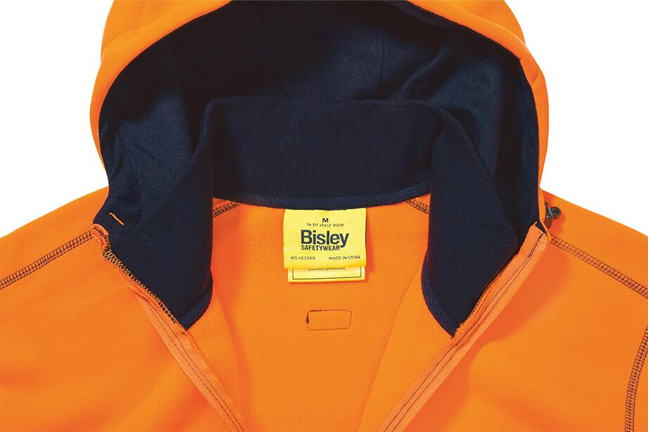 Bisley BK6819 Orange_Navy Internal Rib Collar