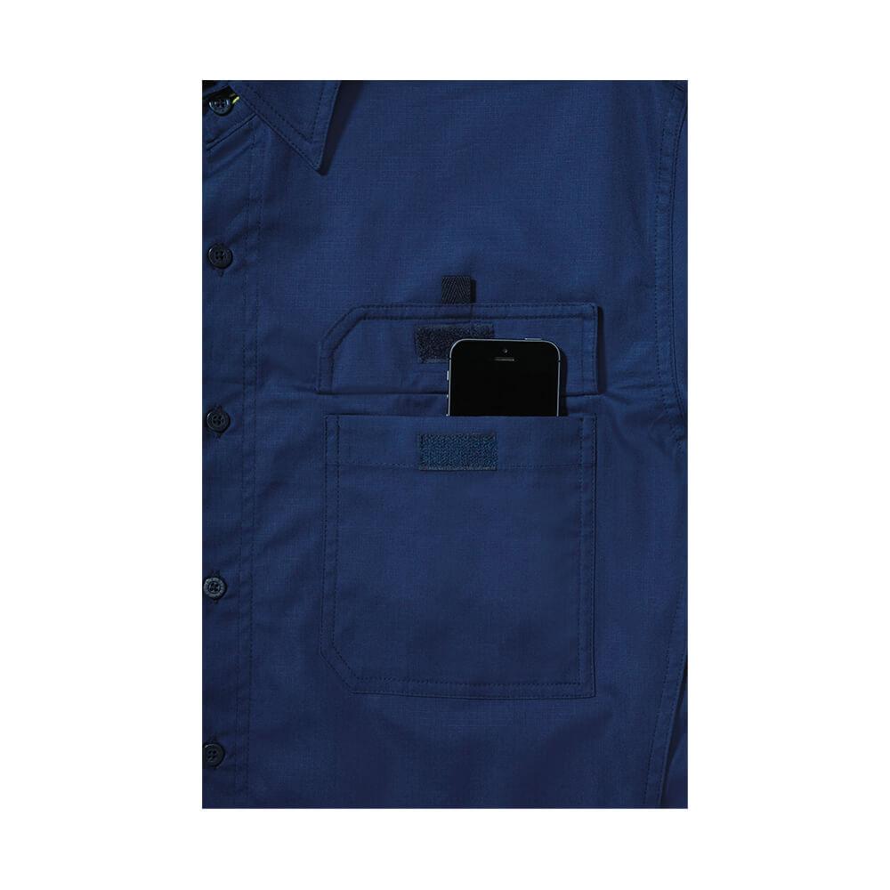Bisley BS6414 Navy Hidden Mobile Phone pouch inside front LHS Chest pocket